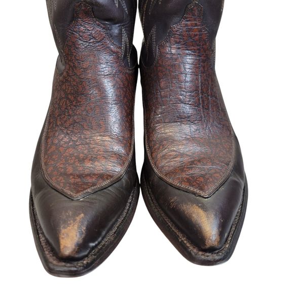 Justin‎ Vintage Exotic Caribou Cowboy Boots Women\'s Size 7D